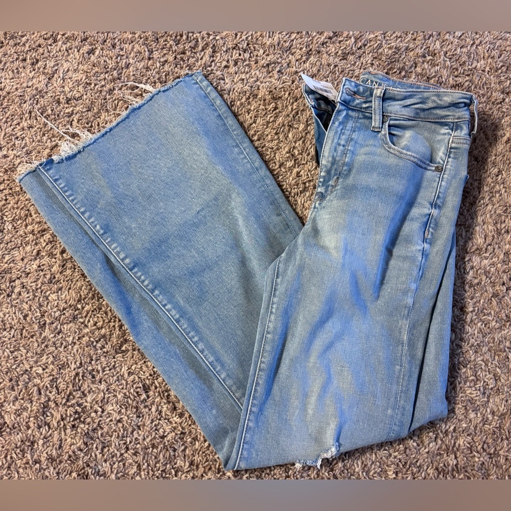 American Eagle Outfitters High Rise Light Blue Jeans